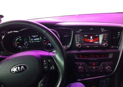 Rapid Wash Car Wash inside of car purple
